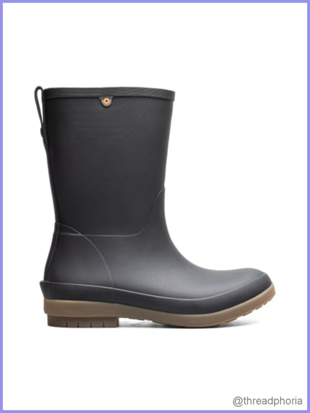 BOGS Amanda Plush II Mid Waterproof Rain Boots Faux Fur Lined